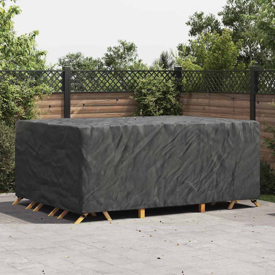Hoes voor tuinmeubelen Zwart 280 x 204 x 106 cm 420D