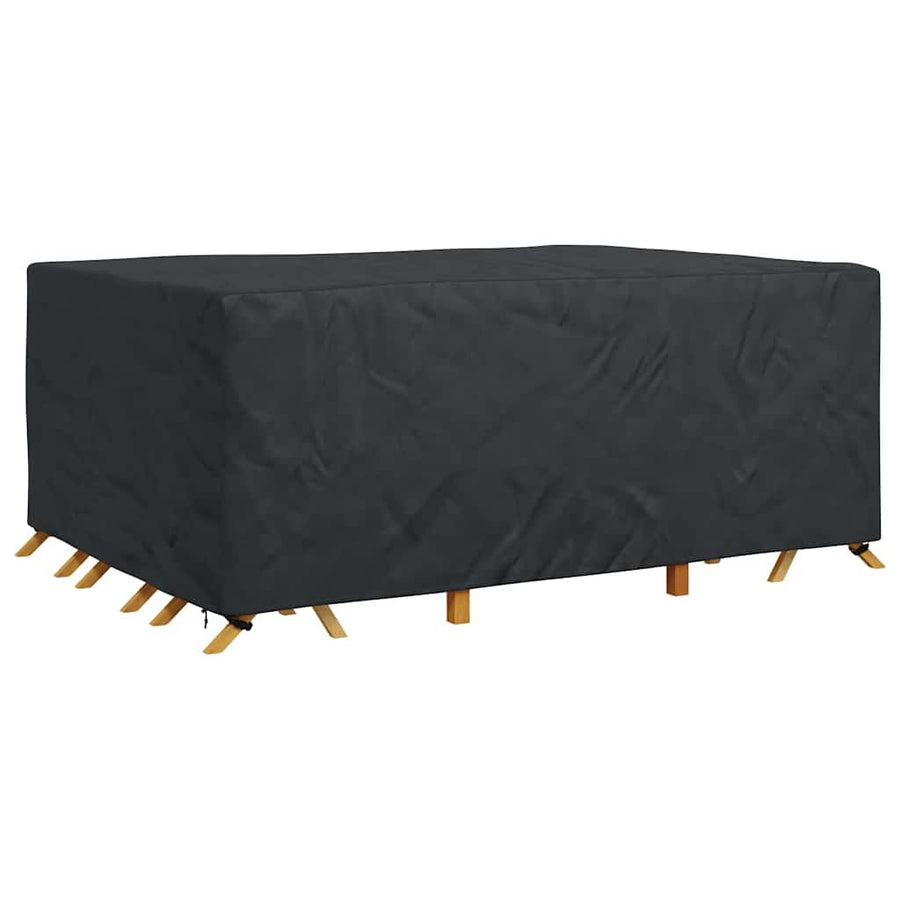 Hoes voor tuinmeubelen Zwart 280 x 204 x 106 cm 600D