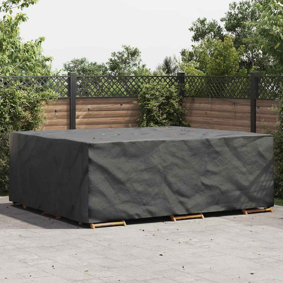Hoes voor tuinmeubelen Zwart 300 x 250 x 70 cm 210D