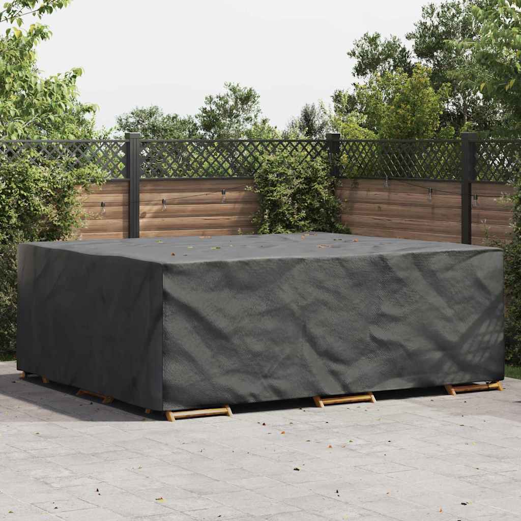 Hoes voor tuinmeubelen Zwart 300 x 250 x 100 cm 600D