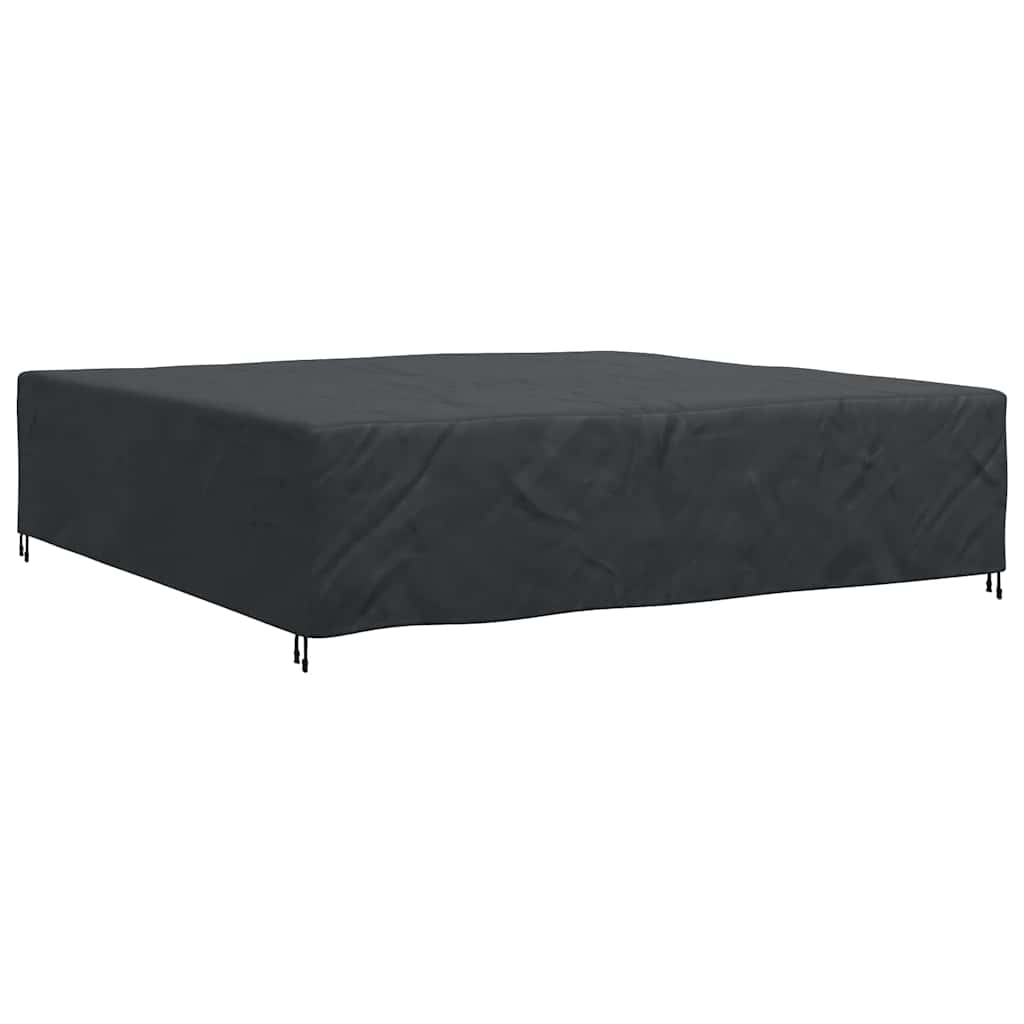 Hoes voor tuinmeubelen Zwart 300 x 300 x 70 cm 210D