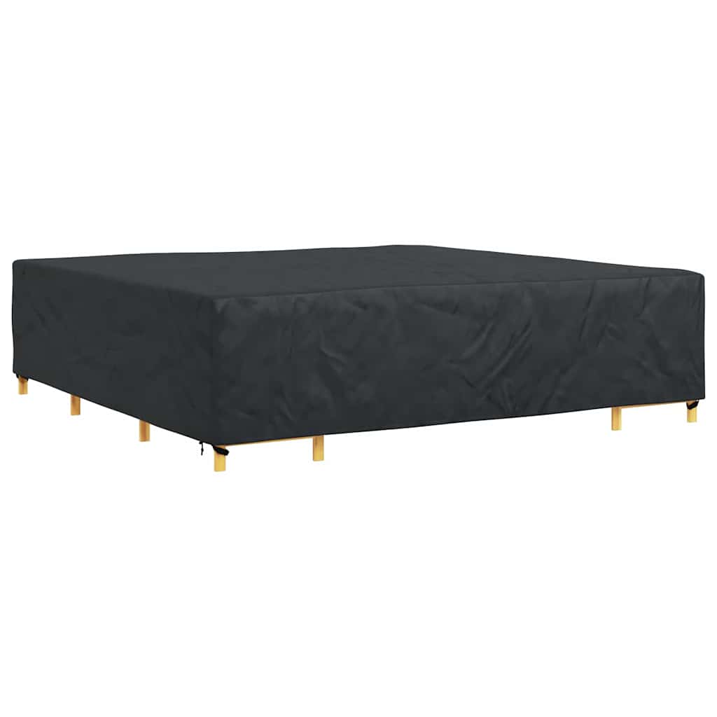 Hoes voor tuinmeubelen Zwart 300 x 300 x 70 cm 210D