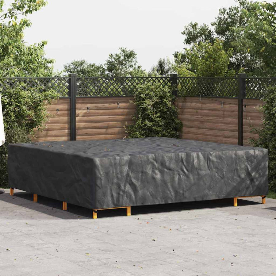 Hoes voor tuinmeubelen Zwart 300 x 300 x 70 cm 420D