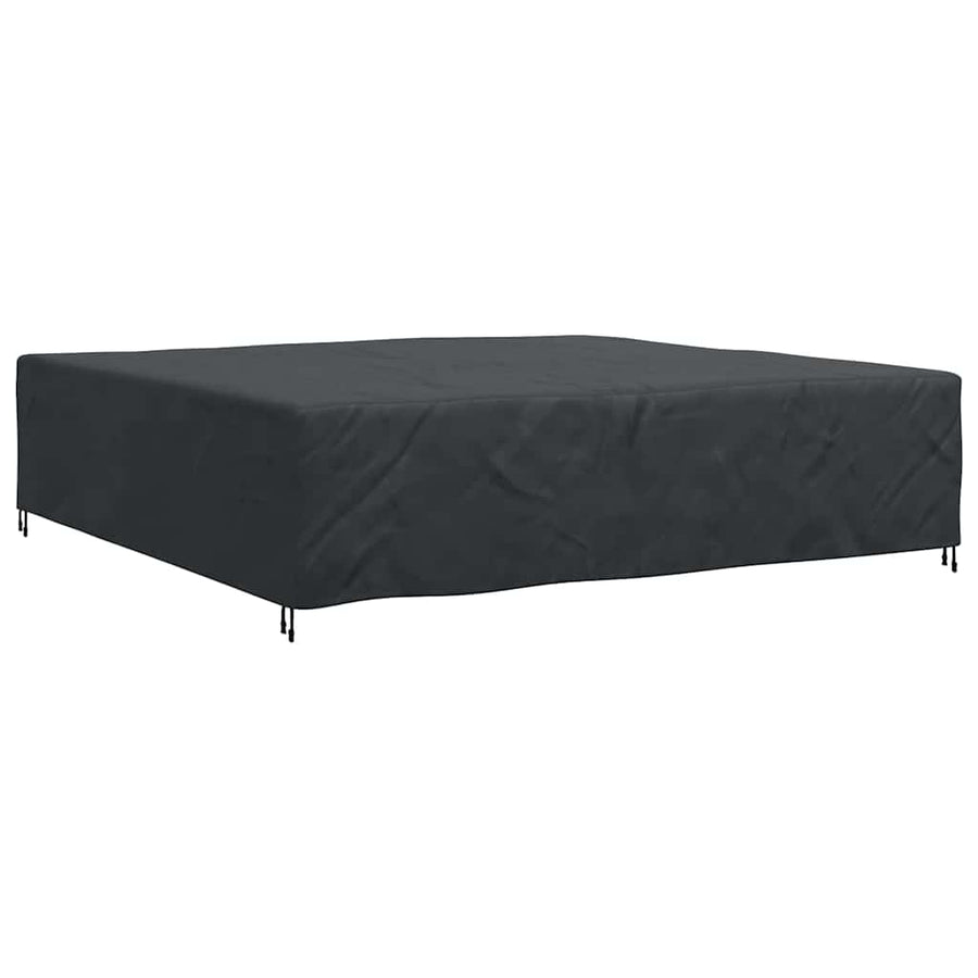 Hoes voor tuinmeubelen Zwart 300 x 300 x 70 cm 600D