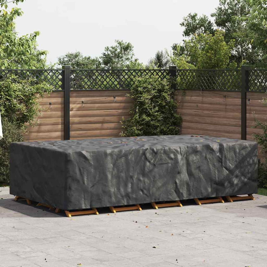 Hoes voor tuinmeubelen Zwart 305 x 190 x 85 cm 420D