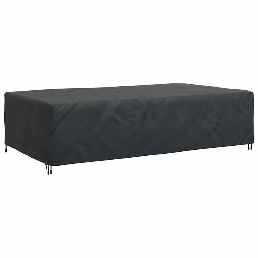 Hoes voor tuinmeubelen Zwart 315 x 180 x 74 cm 210D