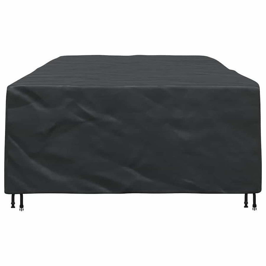Hoes voor tuinmeubelen Zwart 315 x 180 x 74 cm 210D