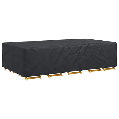 Hoes voor tuinmeubelen Zwart 315 x 180 x 74 cm 420D