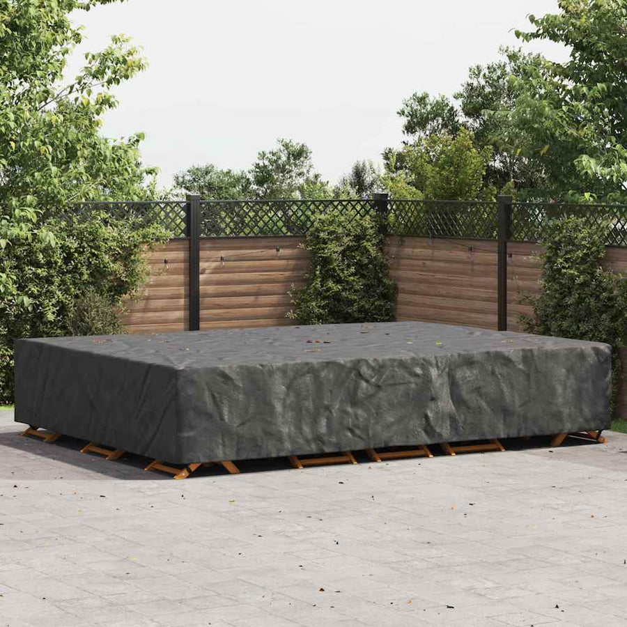 Hoes voor tuinmeubelen Zwart 350 x 260 x 90 cm 210D