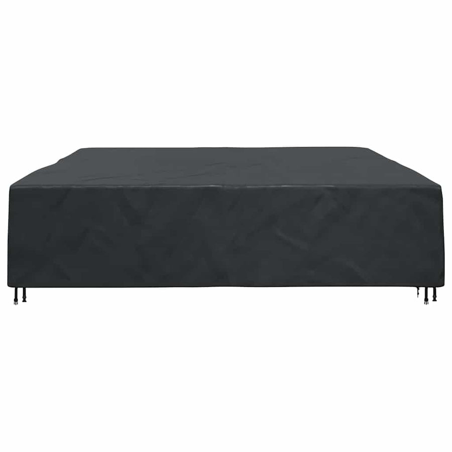 Hoes voor tuinmeubelen Zwart 350 x 260 x 90 cm 210D