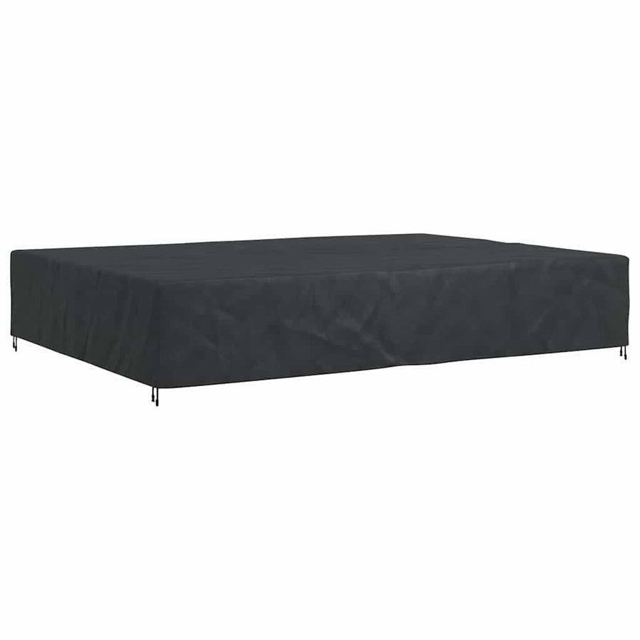 Hoes voor tuinmeubelen Zwart 350 x 260 x 90 cm 420D