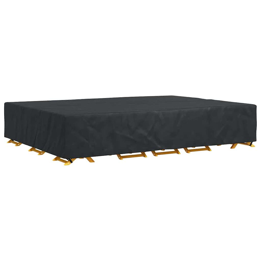 Hoes voor tuinmeubelen Zwart 400 x 300 x 70 cm 210D