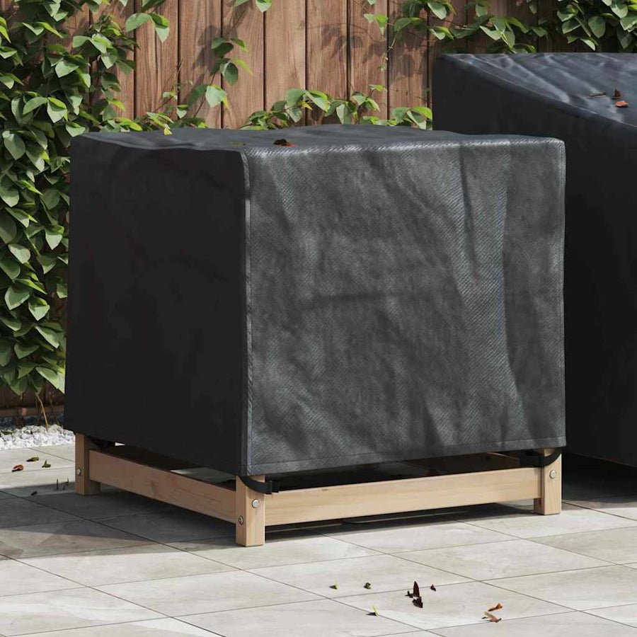 Hoes voor tuinmeubelen Zwart 64 x 64 x 65 cm 210D Oxford Stof