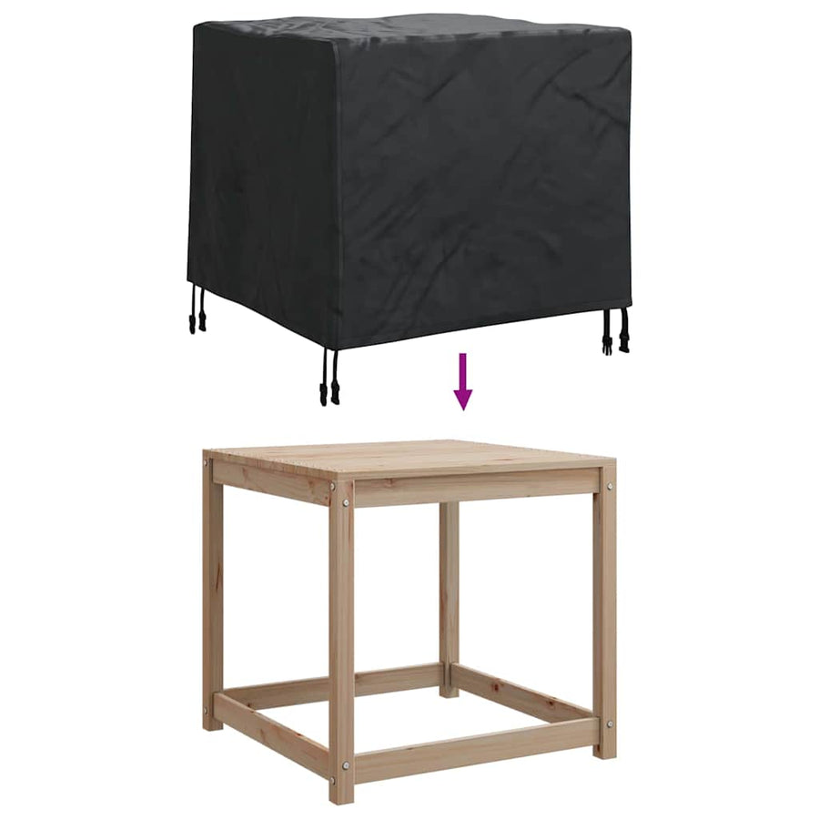 Hoes voor tuinmeubelen Zwart 64 x 64 x 65 cm 210D Oxford Stof