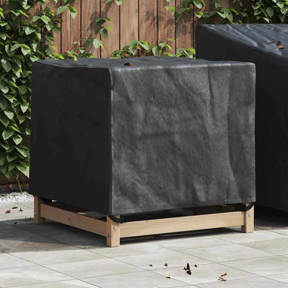 Hoes voor tuinmeubelen Zwart 74 x 74 x 60 cm 600D Oxford Stof