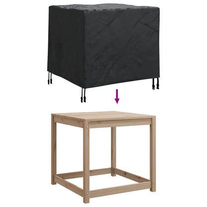 Hoes voor tuinmeubelen Zwart 82 x 82 x 65 cm 420D Oxford Stof