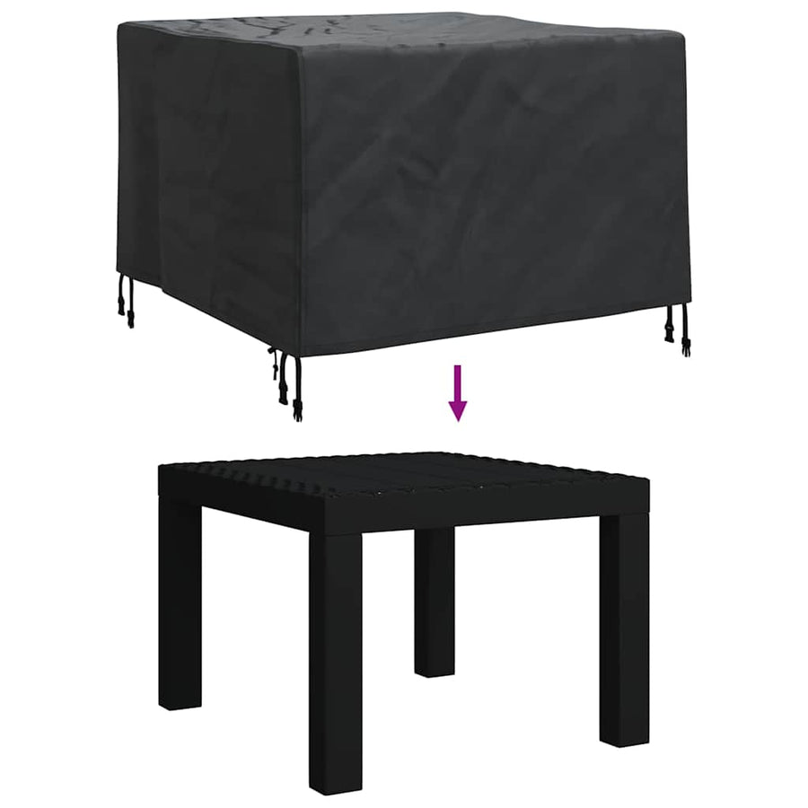 Hoes voor tuinmeubelen Zwart 99 x 99 x 60 cm 210D Oxford Stof