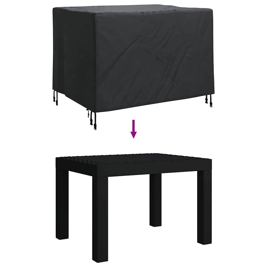 Hoes voor tuinmeubelen Zwart 110 x 84 x 70 cm 210D Oxford Stof