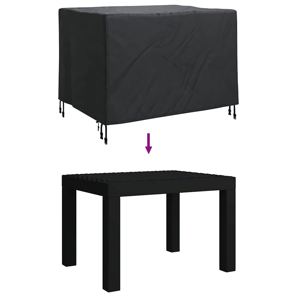Hoes voor tuinmeubelen Zwart 110 x 84 x 70 cm 600D Oxford Stof
