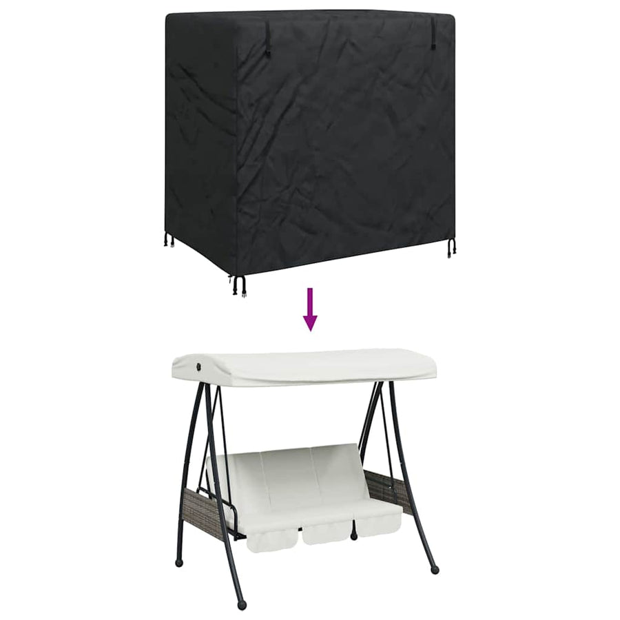 Buitenmeubelhoes Zwart 175 x 125 x 160 cm 420D stof