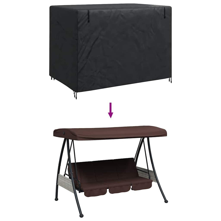 Hoes voor buitenschommel 220 x 150 x 150 cm 600D Oxford Stof