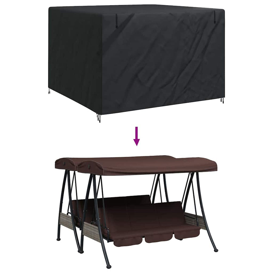 Hoes voor buitenschommel 250 x 250 x 160 cm 600D Oxford Stof