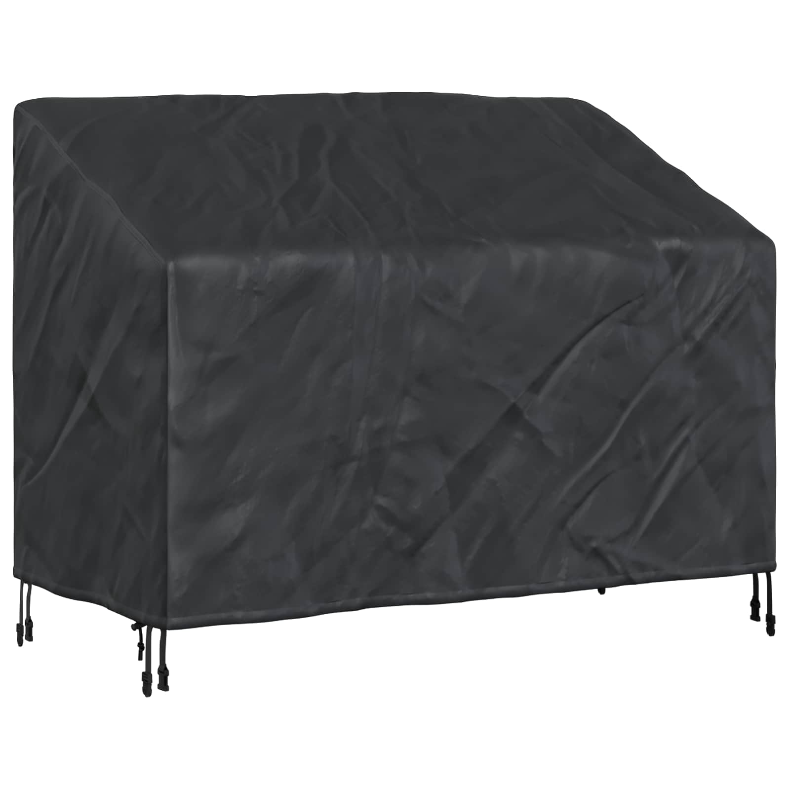 Tuinbankhoes Zwart 134 x 70 x 65 / 94 cm 210D Oxford Stof