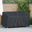 Tuinbankhoes 165x70x94 cm zwart 420D Oxford