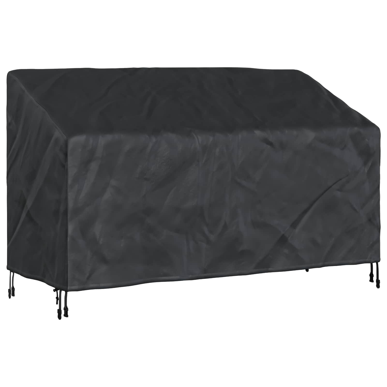 Tuinbankhoes Zwart 165 x 70 x 65 / 94 cm 420D Oxford Stof
