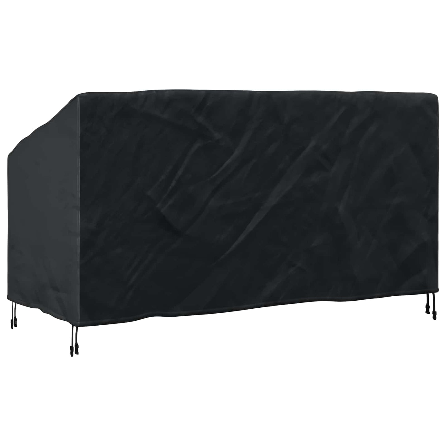 Tuinbankhoes Zwart 185 x 85 x 65 / 94 cm 600D Oxford Stof