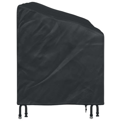 Tuinbankhoes Zwart 185 x 85 x 65 / 94 cm 600D Oxford Stof