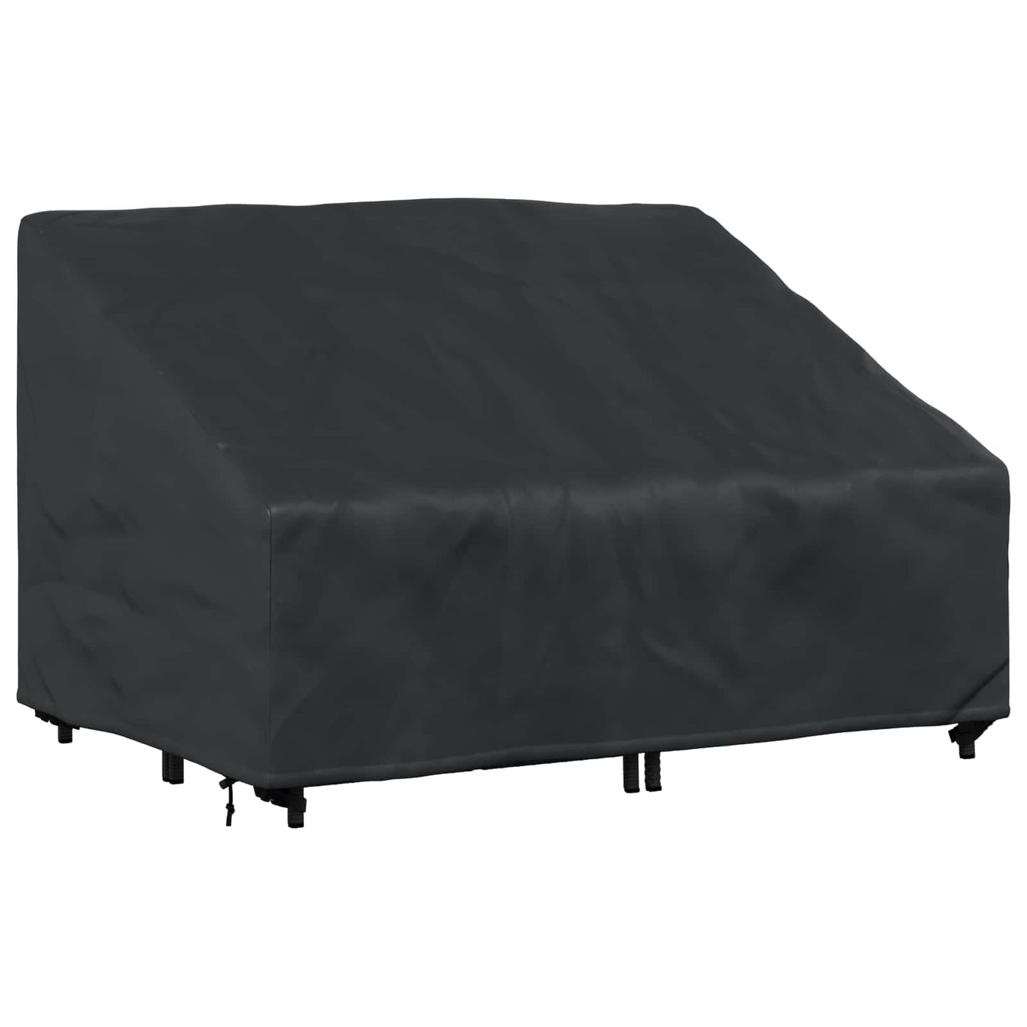 Tuinbankhoes Zwart 130 x 95 x 40 / 80 cm 210D Oxford Stof