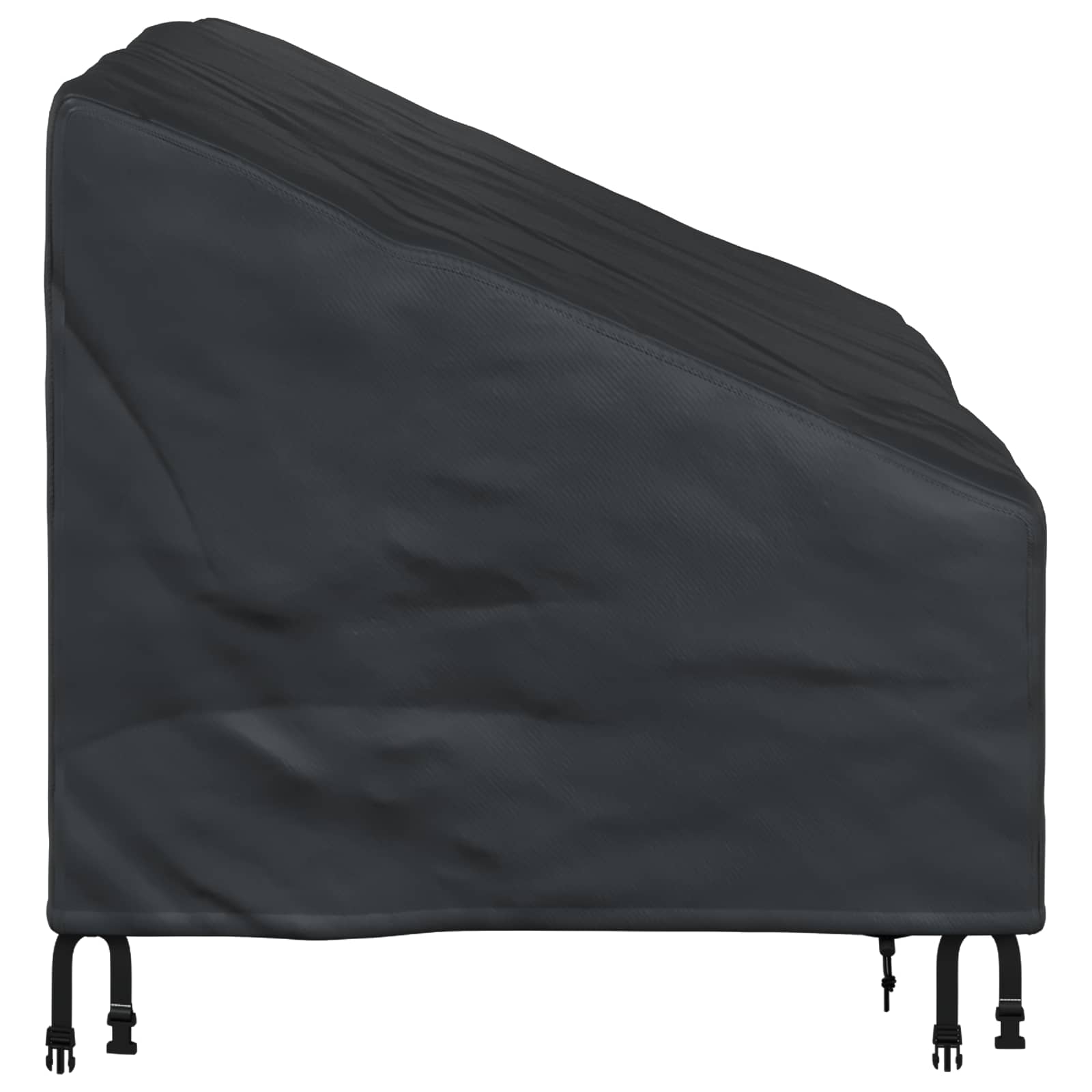 Tuinbankhoes Zwart 130 x 95 x 40 / 80 cm 420D Oxford Stof