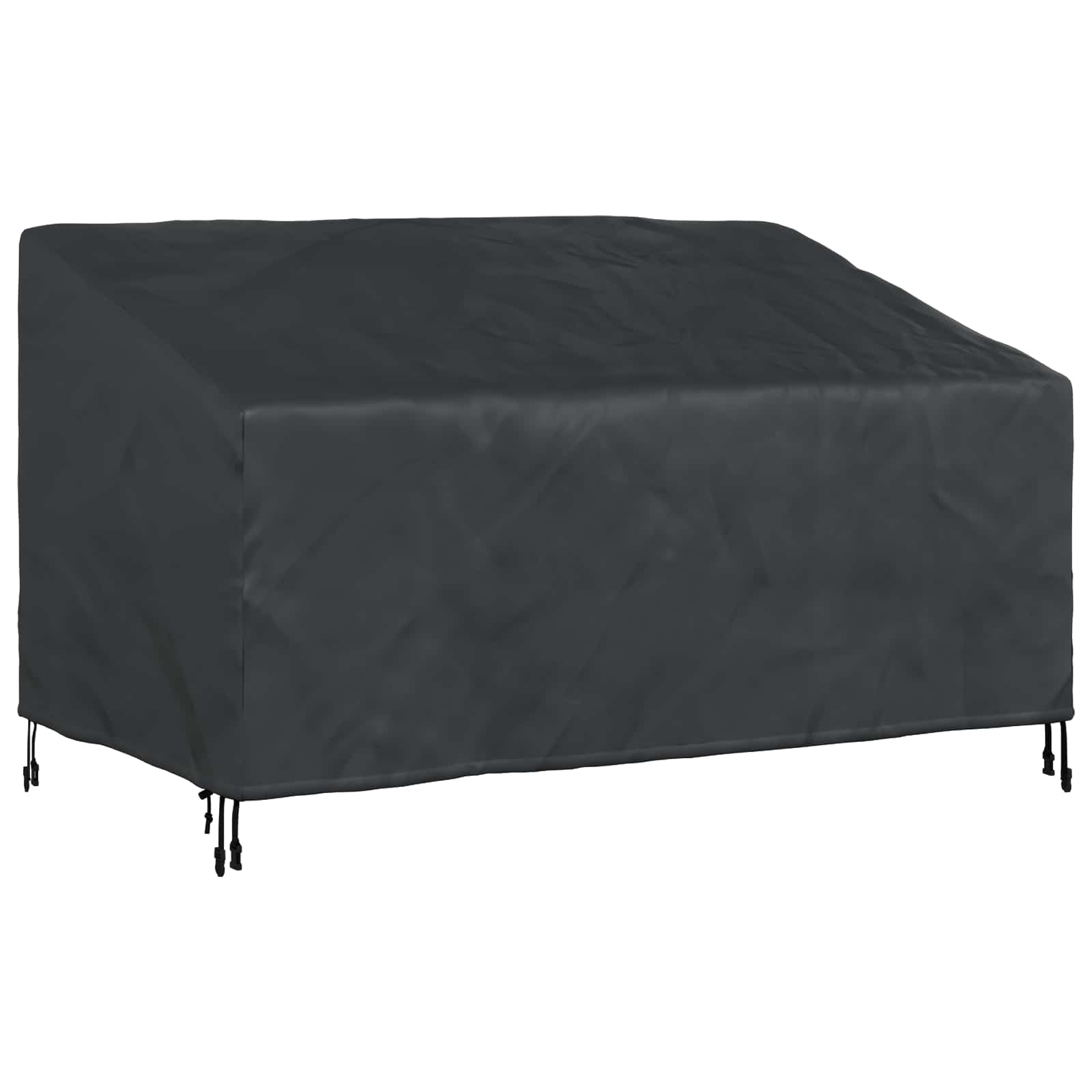 Tuinbankhoes Zwart 160 x 100 x 61 / 89 cm 420D Oxford Stof