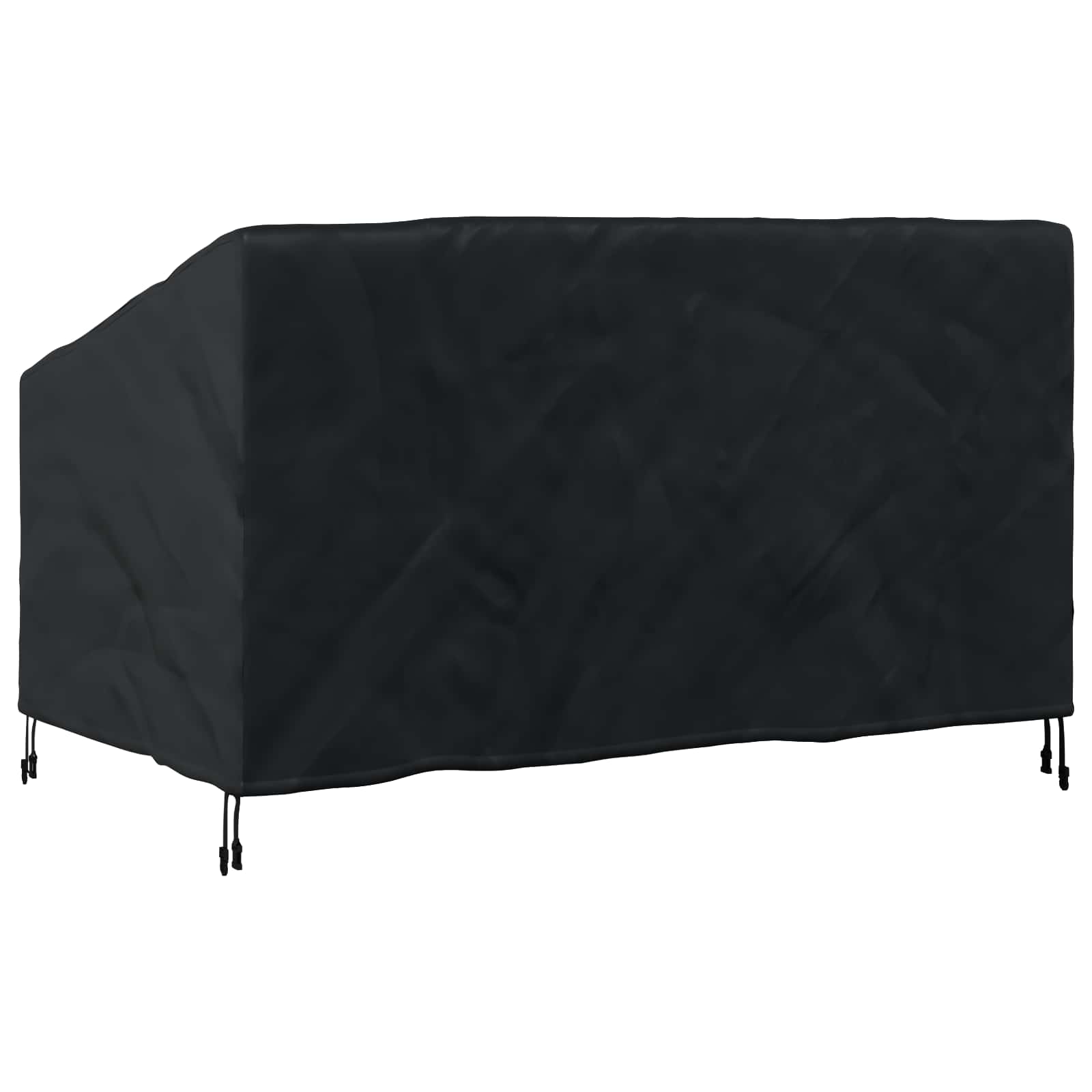 Tuinbankhoes Zwart 160 x 100 x 61 / 89 cm 420D Oxford Stof