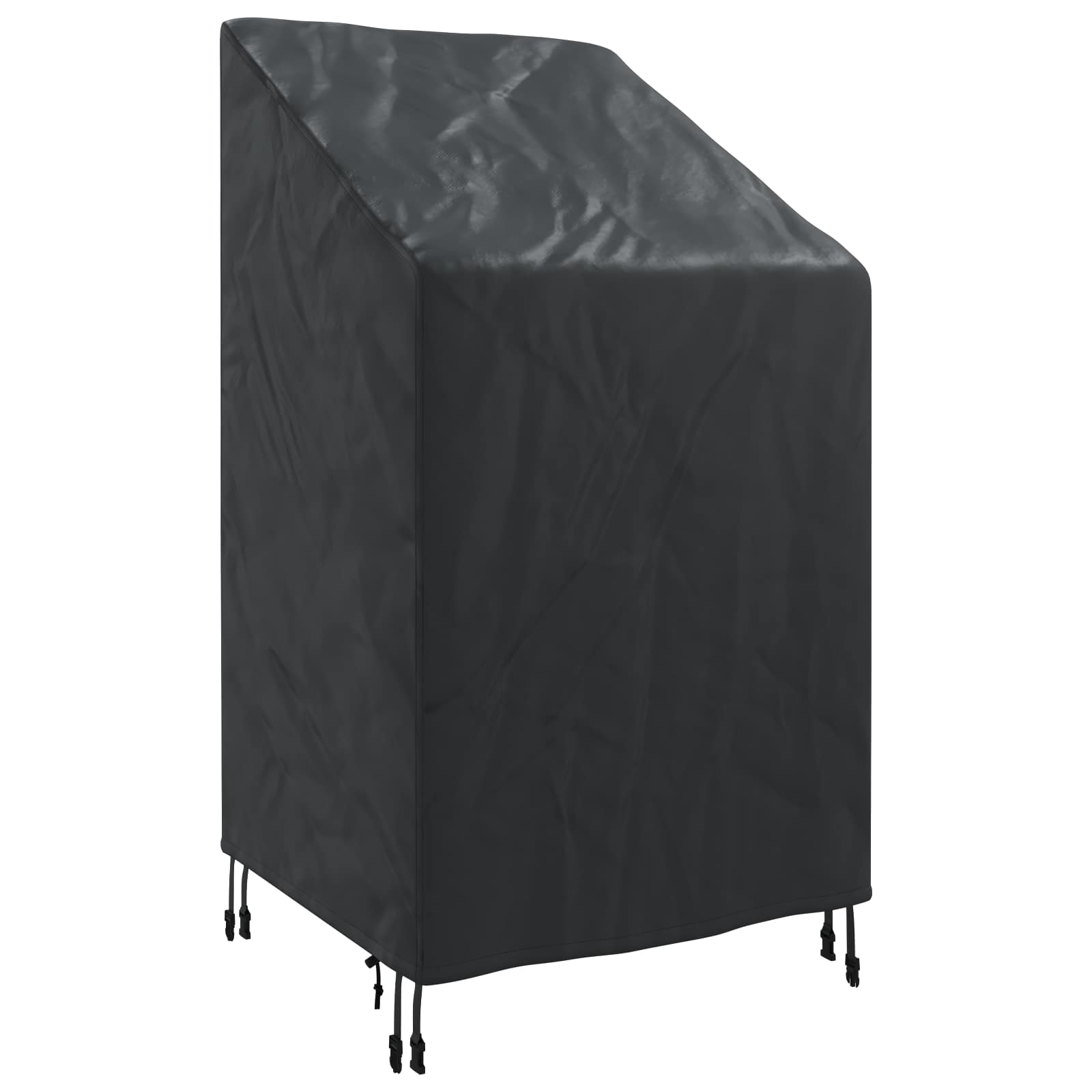 Tuinstoelhoes Zwart 70 x 70 x 85 / 125 cm 600D Oxford Stof
