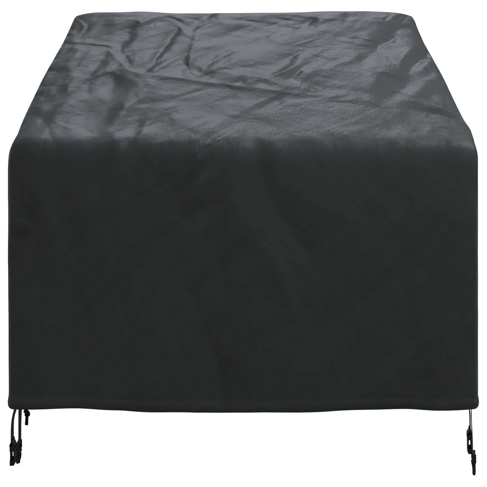Tuinstoelhoes Zwart 90 x 90 x 50 / 75 cm 600D Oxford Stof