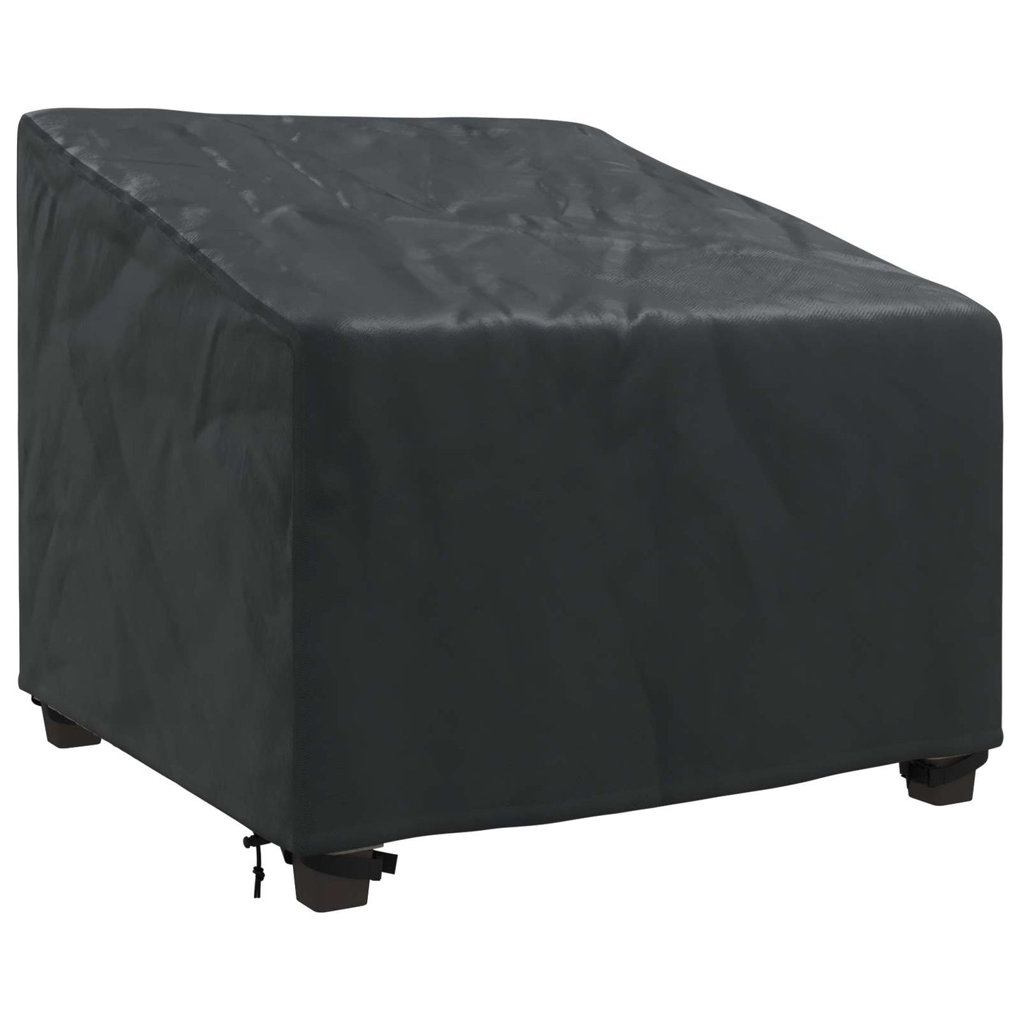 Tuinstoelhoes Zwart 90 x 90 x 50 / 75 cm 600D Oxford Stof
