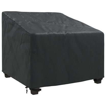 Tuinstoelhoes Zwart 90 x 90 x 50 / 75 cm 600D Oxford Stof