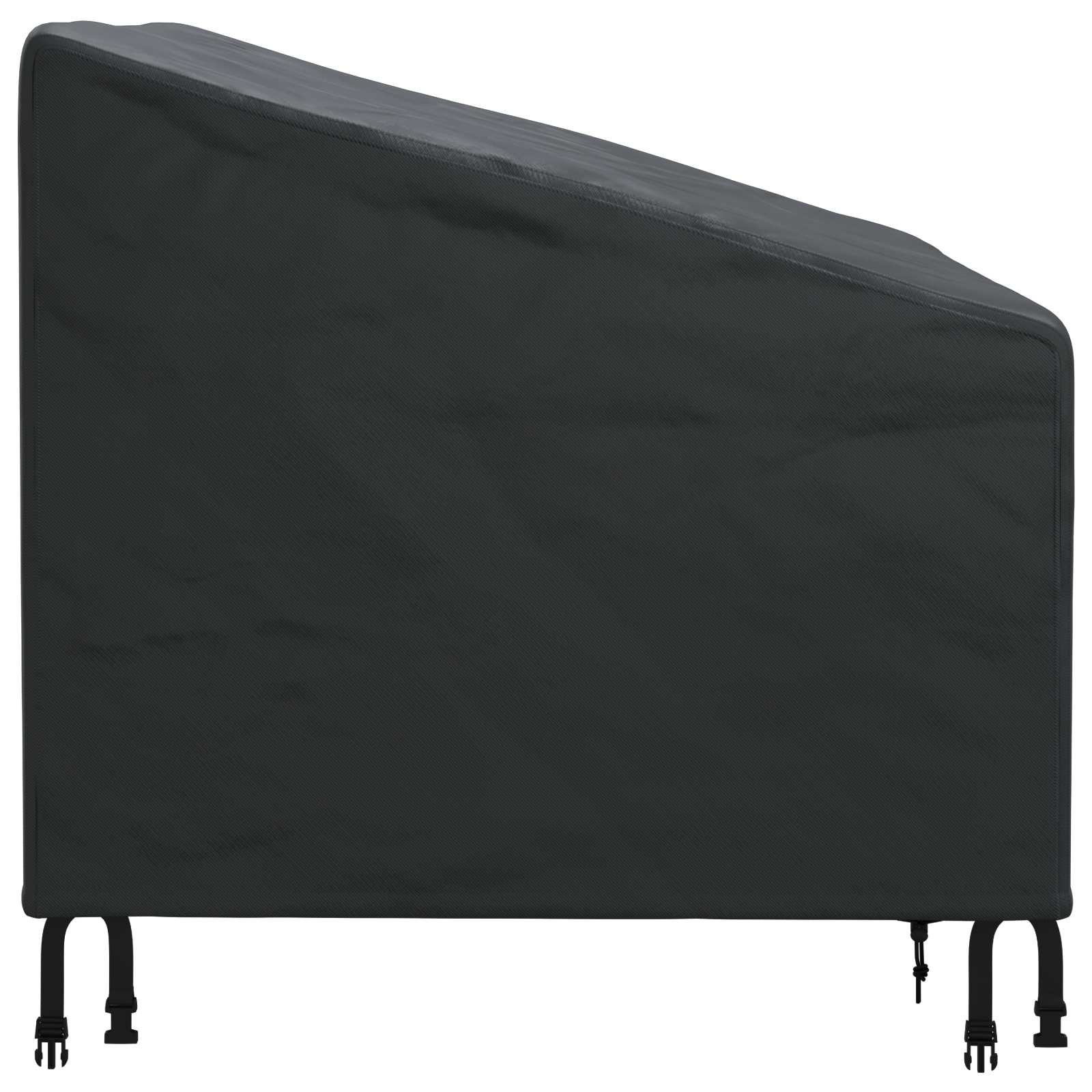 Tuinstoelhoes Zwart 90 x 90 x 50 / 75 cm 600D Oxford Stof