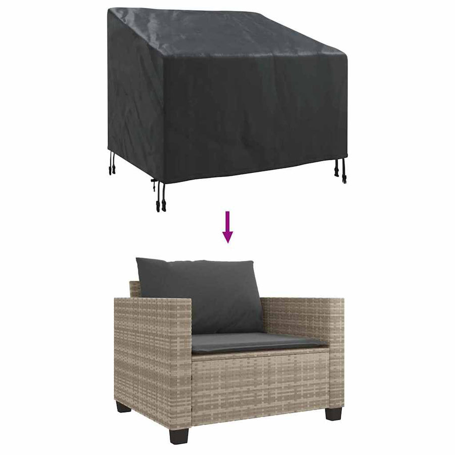 Buitenmeubelhoes Zwart 96 x 79 x 74 cm 420D oxford stof