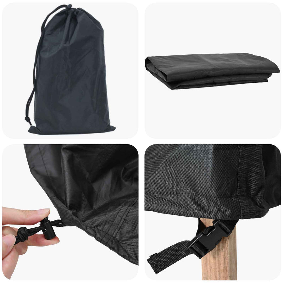 Hoes voor tuinmeubelen Zwart 102 x 102 x 71 cm 210D stof
