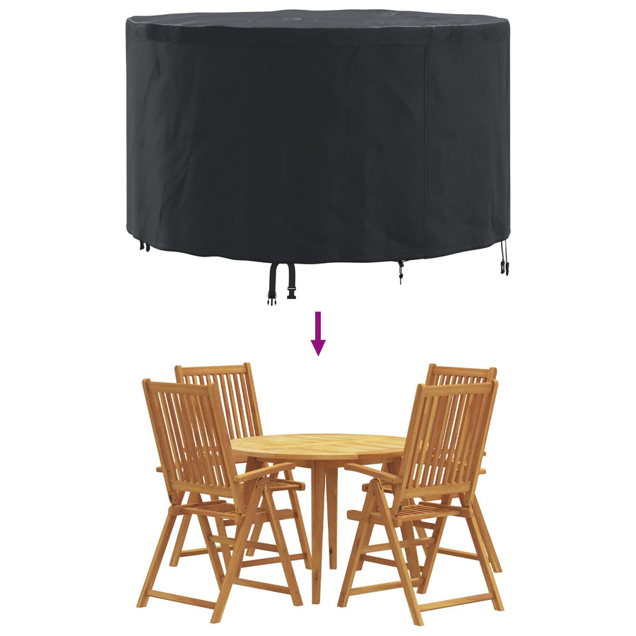 Hoes voor tuinmeubelen Zwart 102 x 102 x 71 cm 420D stof