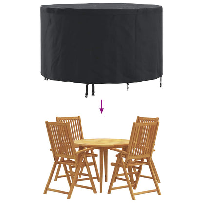 Hoes voor tuinmeubelen Zwart 102 x 102 x 71 cm 600D stof