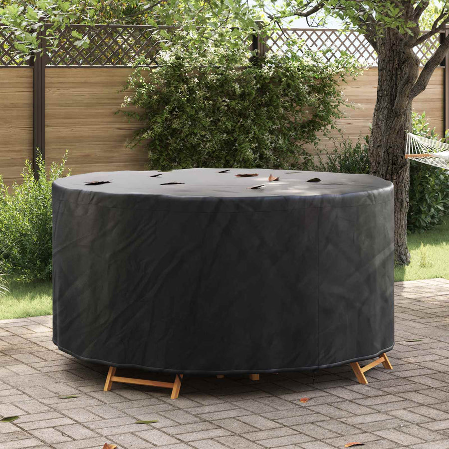 Hoes voor tuinmeubelen Zwart 182 x 182 x 85 cm 210D stof
