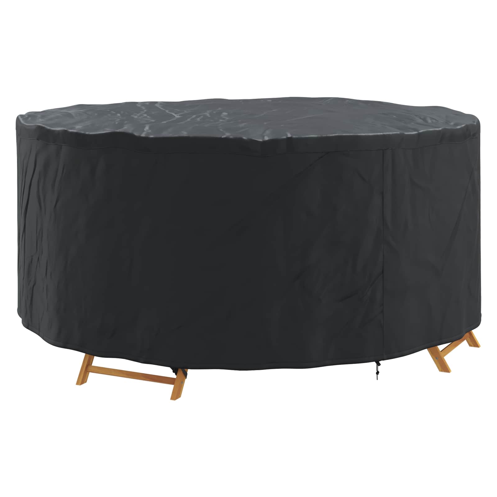 Hoes voor tuinmeubelen Zwart 200 x 200 x 71 cm 210D stof