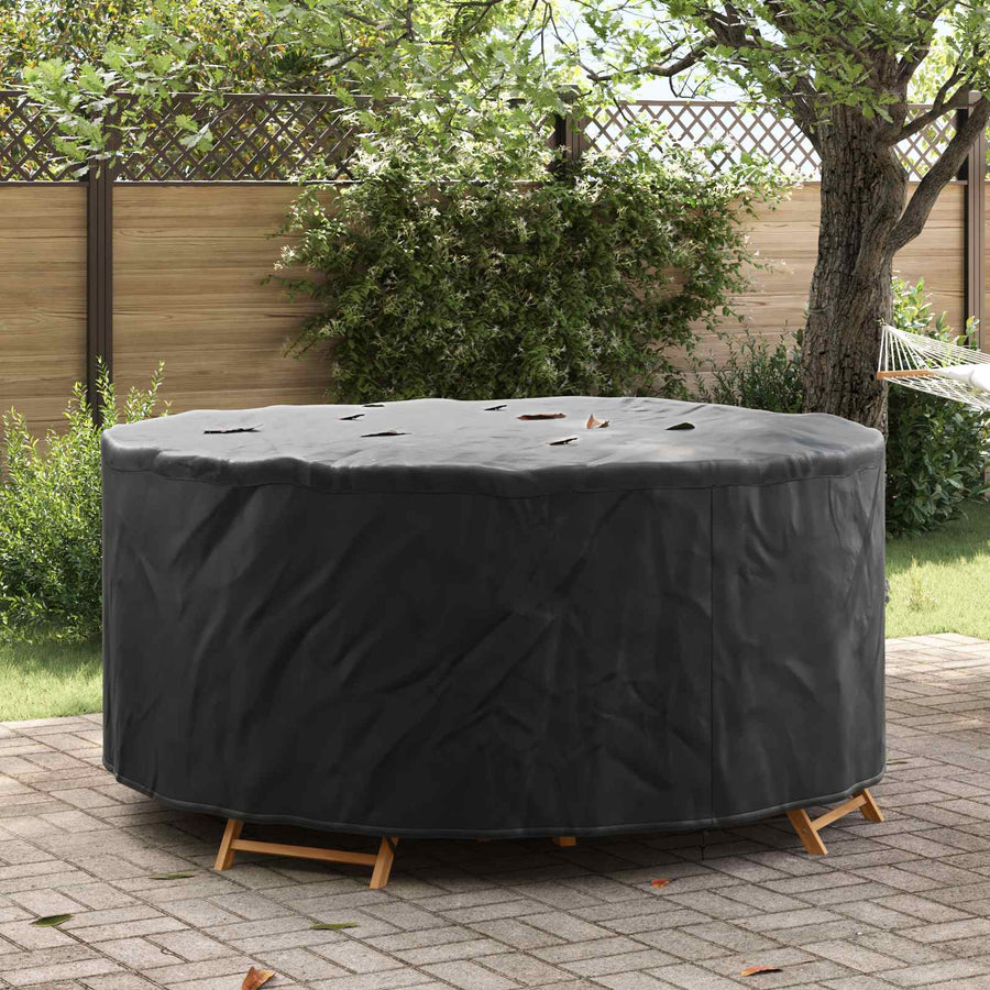 Hoes voor tuinmeubelen Zwart 200 x 200 x 105 cm 210D stof