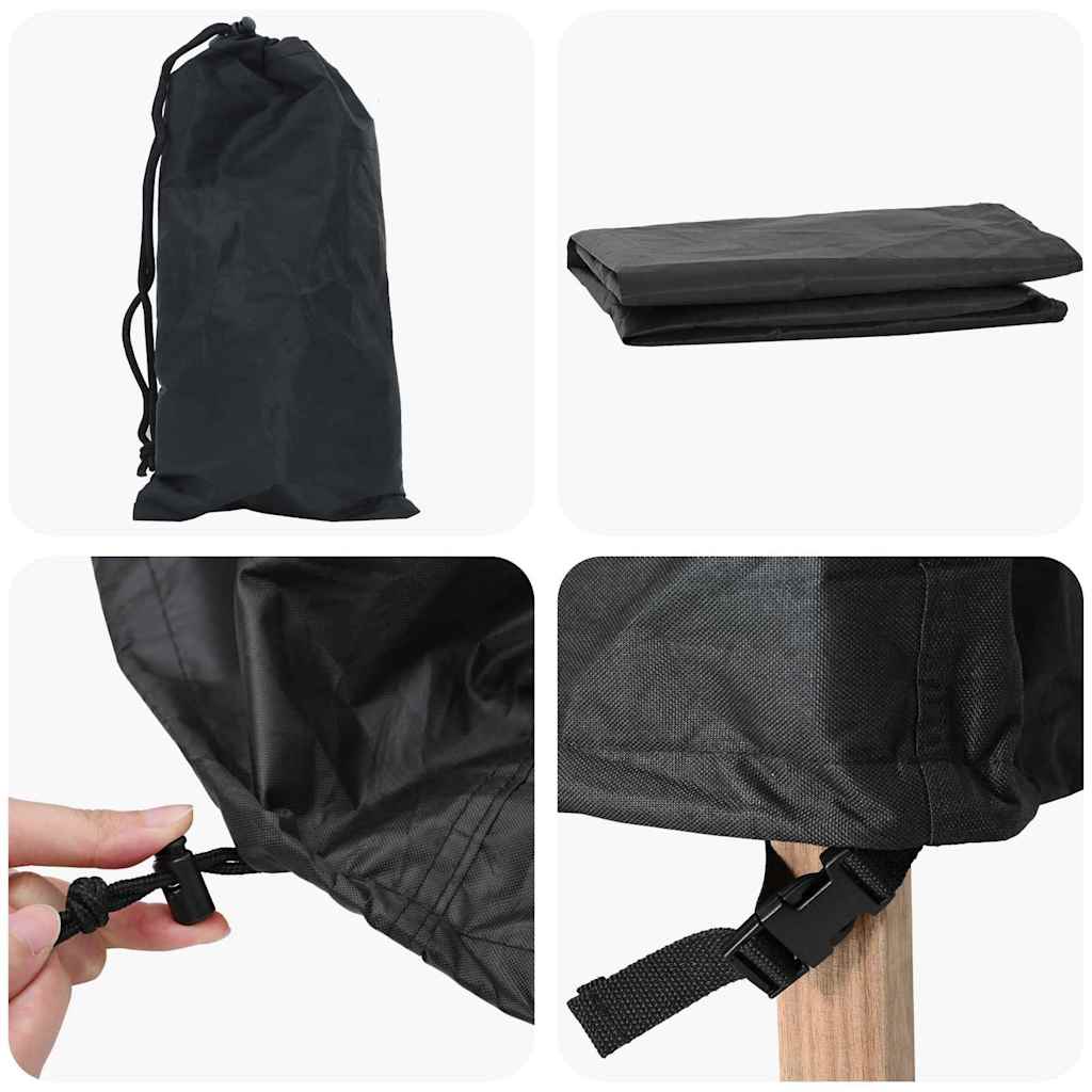 Buitenmeubelhoes Zwart 244 x 244 x 71 cm 420D oxford stof