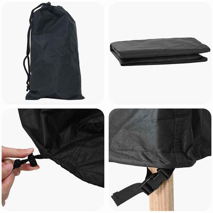 Buitenmeubelhoes Zwart 244 x 244 x 85 cm 420D oxford stof