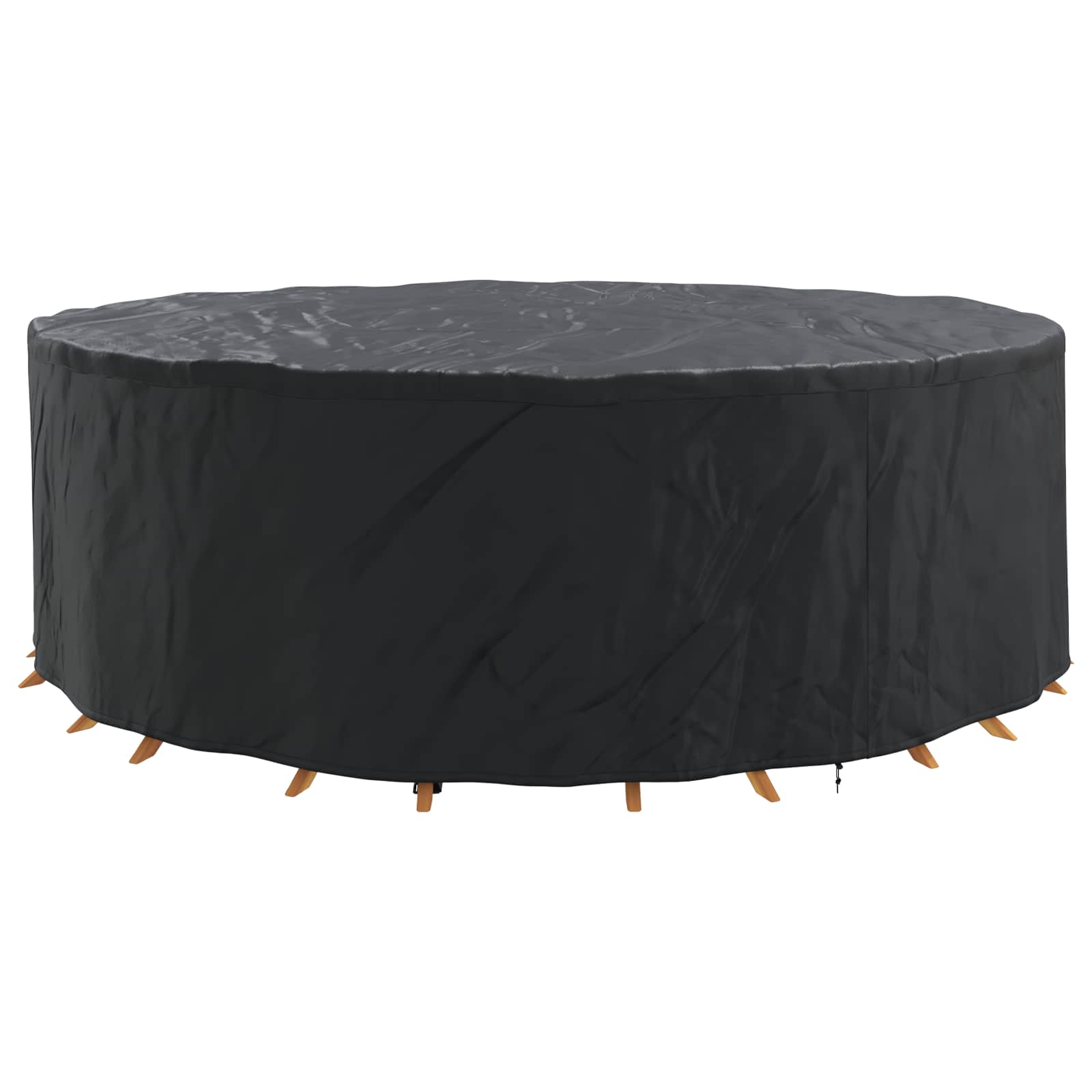 Hoes voor tuinmeubelen Zwart 279 x 279 x 85 cm 420D stof
